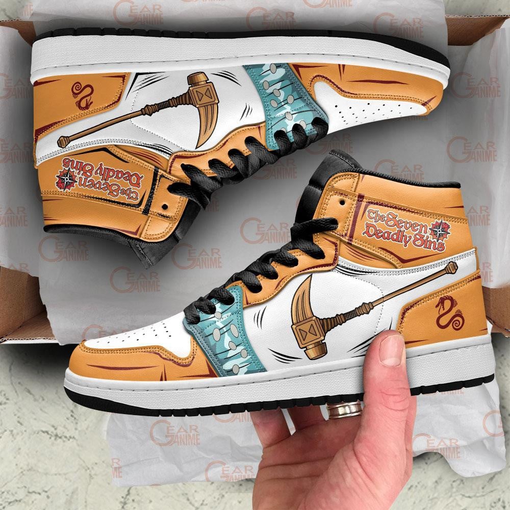 Diane Gideon JD1s Sneakers Seven Deadly Sins Anime Shoes, Air Jordan Hightop