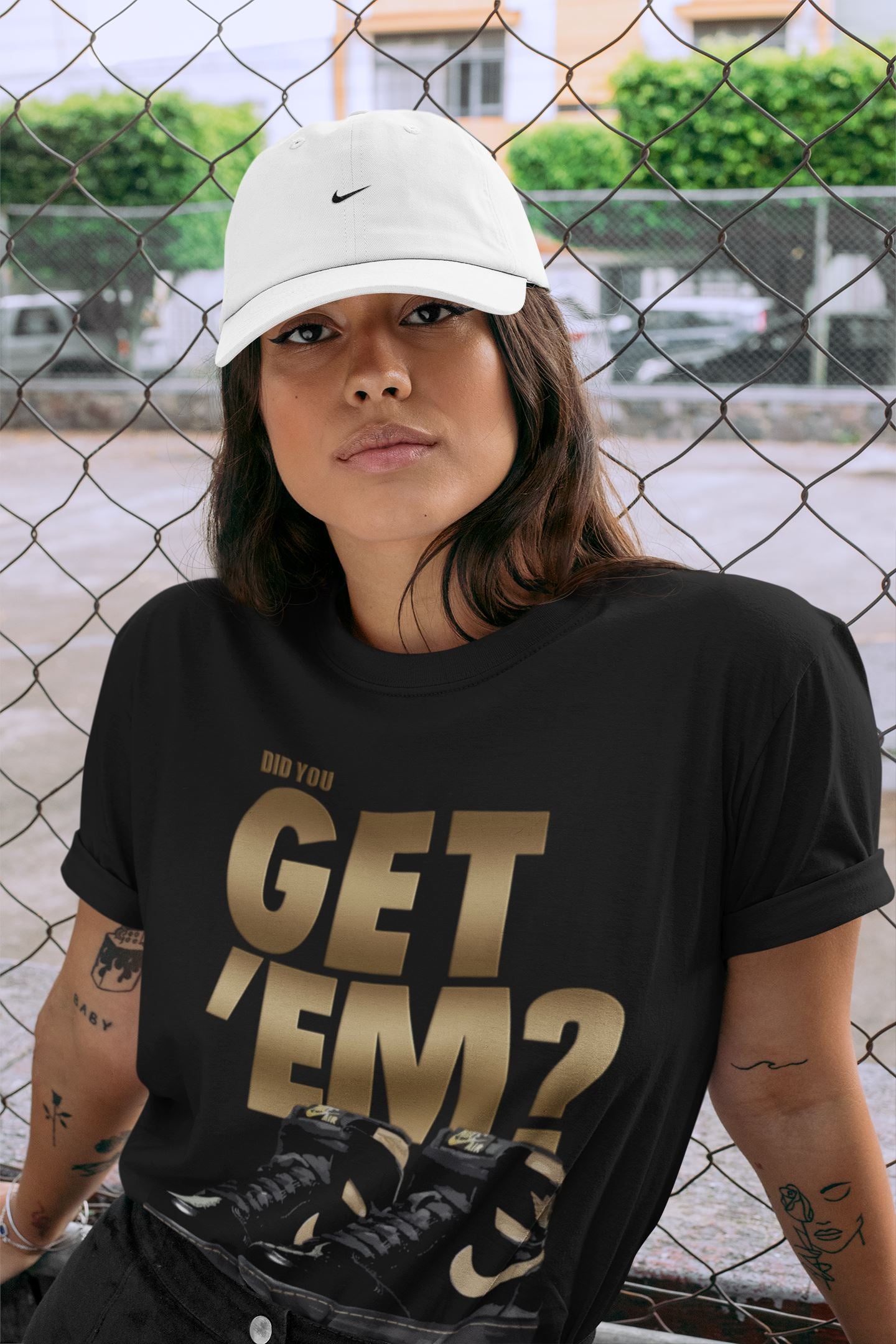 Did You Get Em Unisex Sweater – Air Jordan 1 Black Metallic Gold, Sneakers Matching Sweater