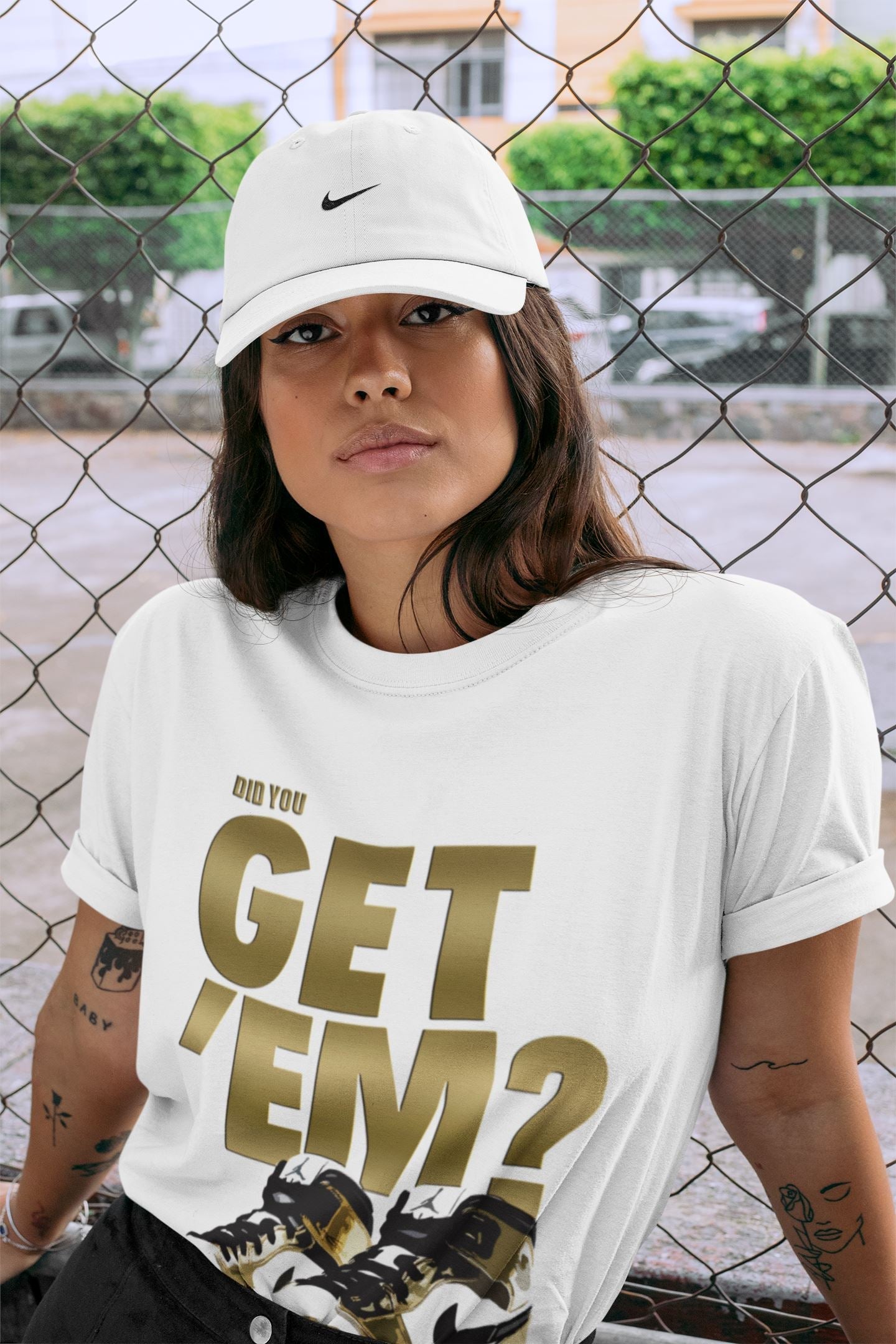 Did You Get Em Unisex Sweater – Air Jordan 1 Metallic Gold, Sneakers Matching Sweater