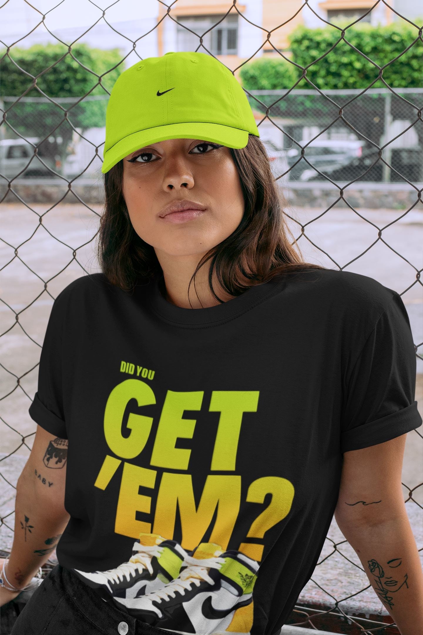 Did You Get Em Unisex Sweater – Air Jordan 1 Volt Gold, Sneakers Matching Sweater