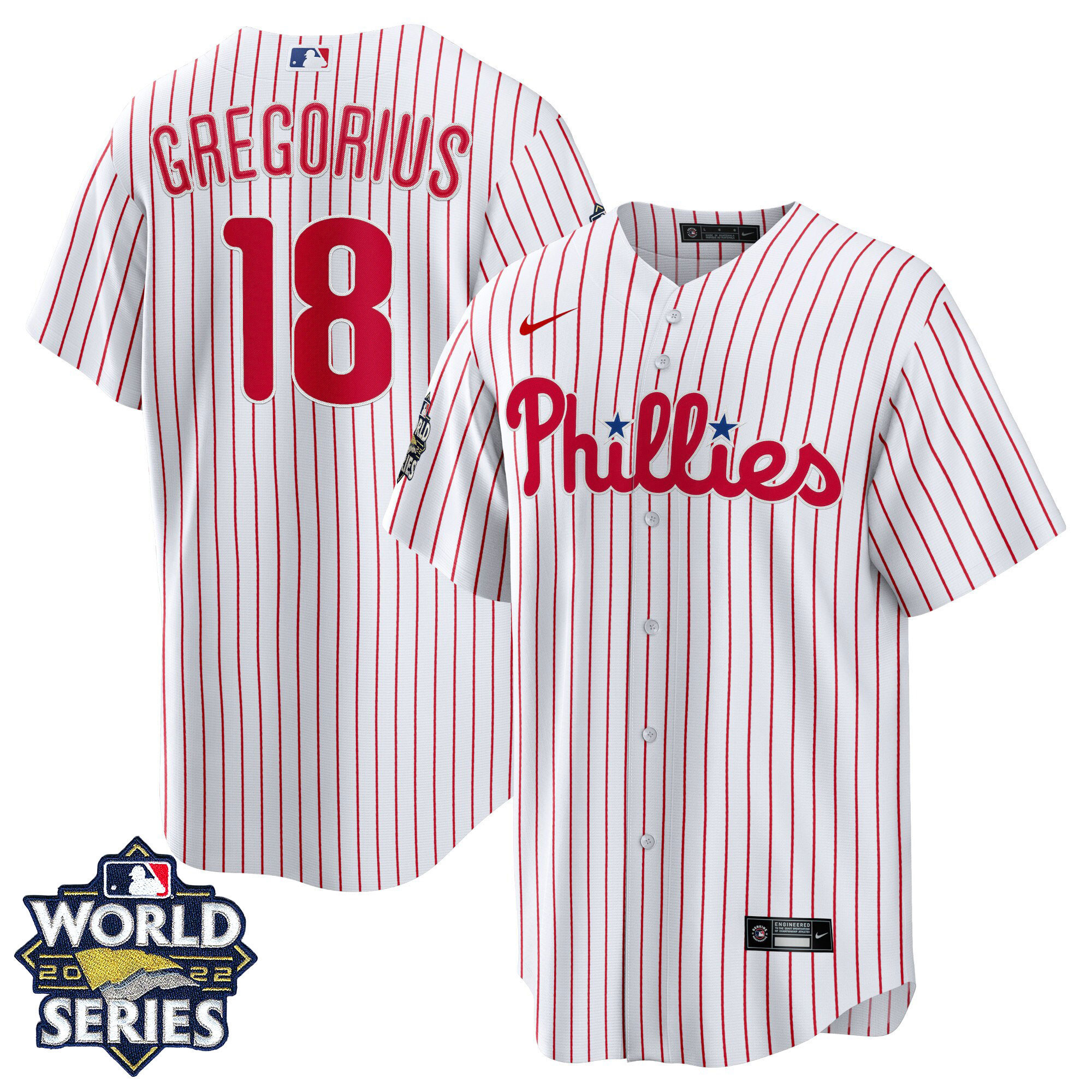 Didi Gregorius Men's Philadelphia Phillies Gold 2022 World Series Cool Home Jersey - All Stitched