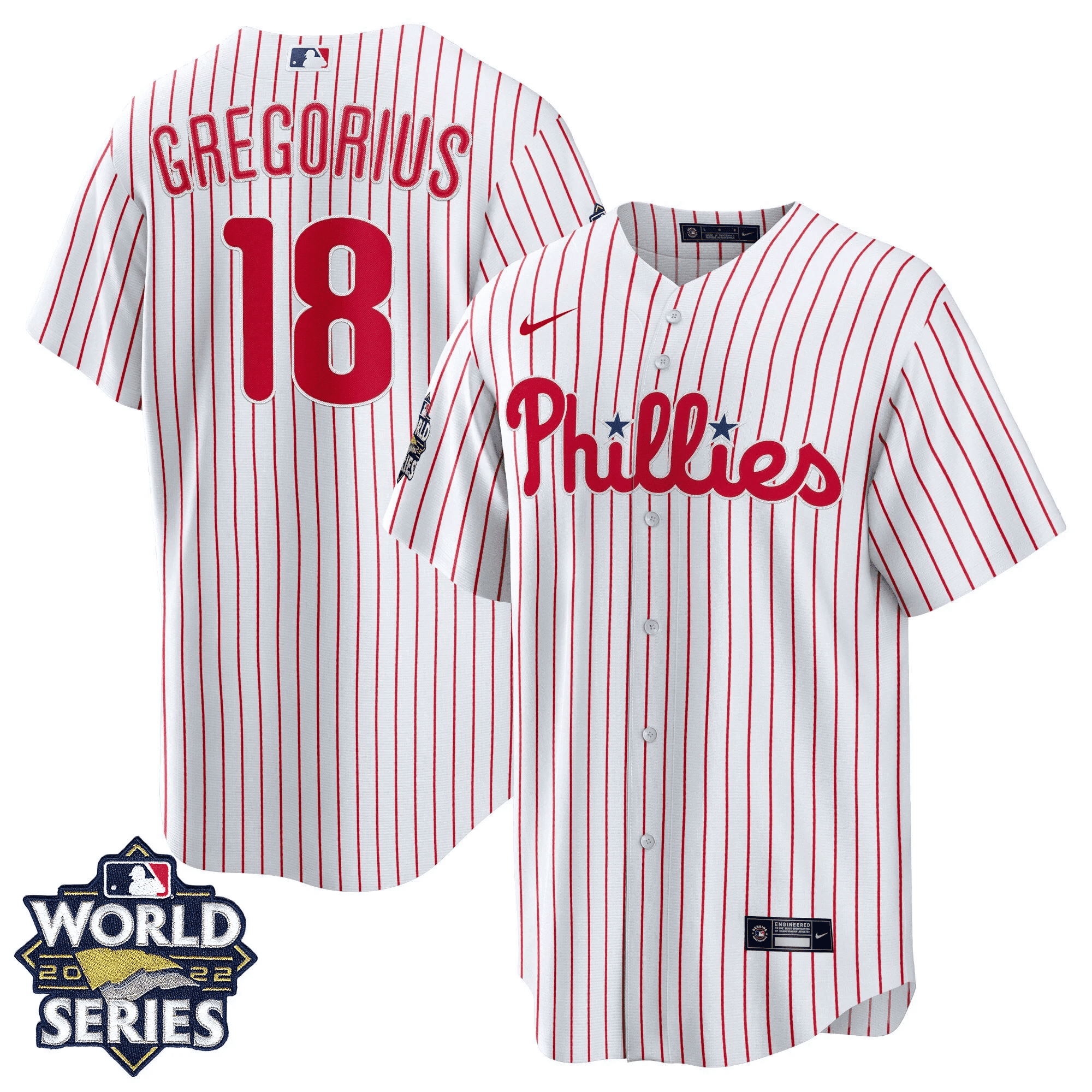 Didi Gregorius Youth's Philadelphia Phillies Gold 2022 World Series Limited Cool Home Jersey - All Stitched