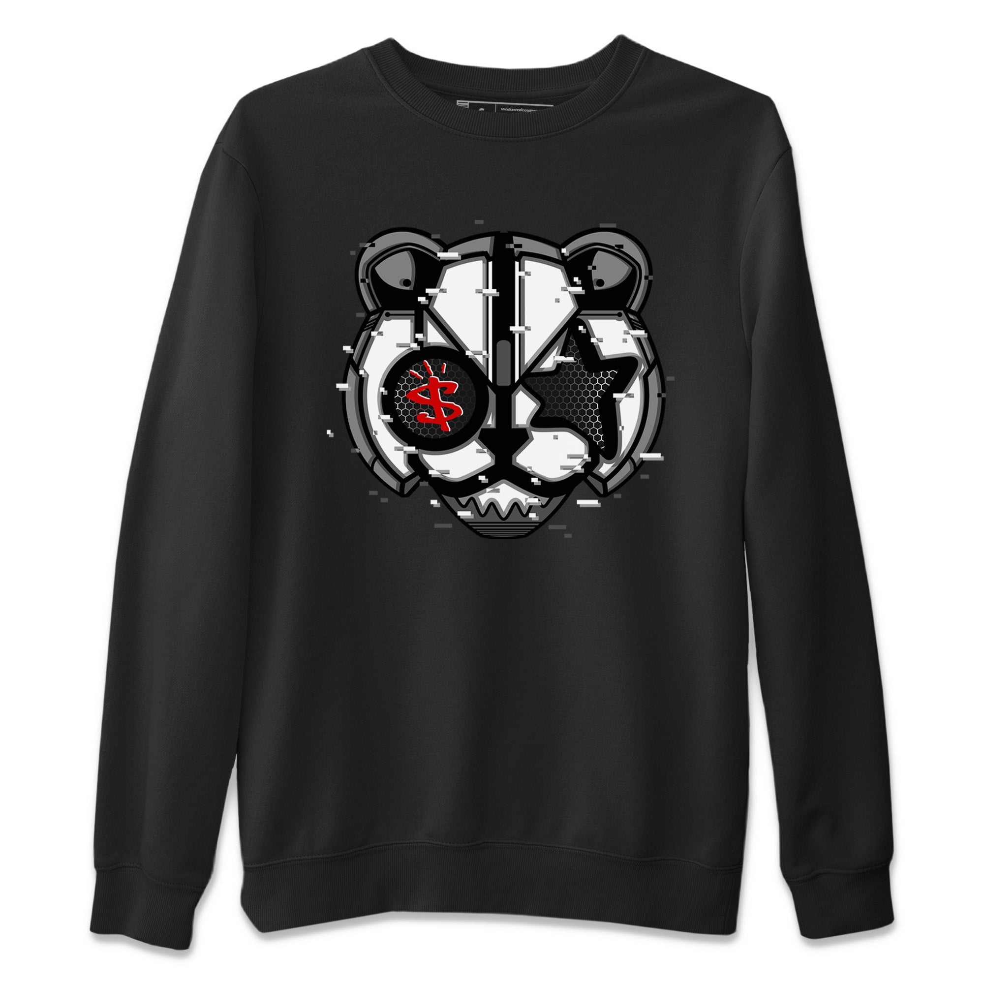 Digital Cat Face Unisex Sweater – Air Jordan 13 Black Flint, Sneakers Matching Sweater