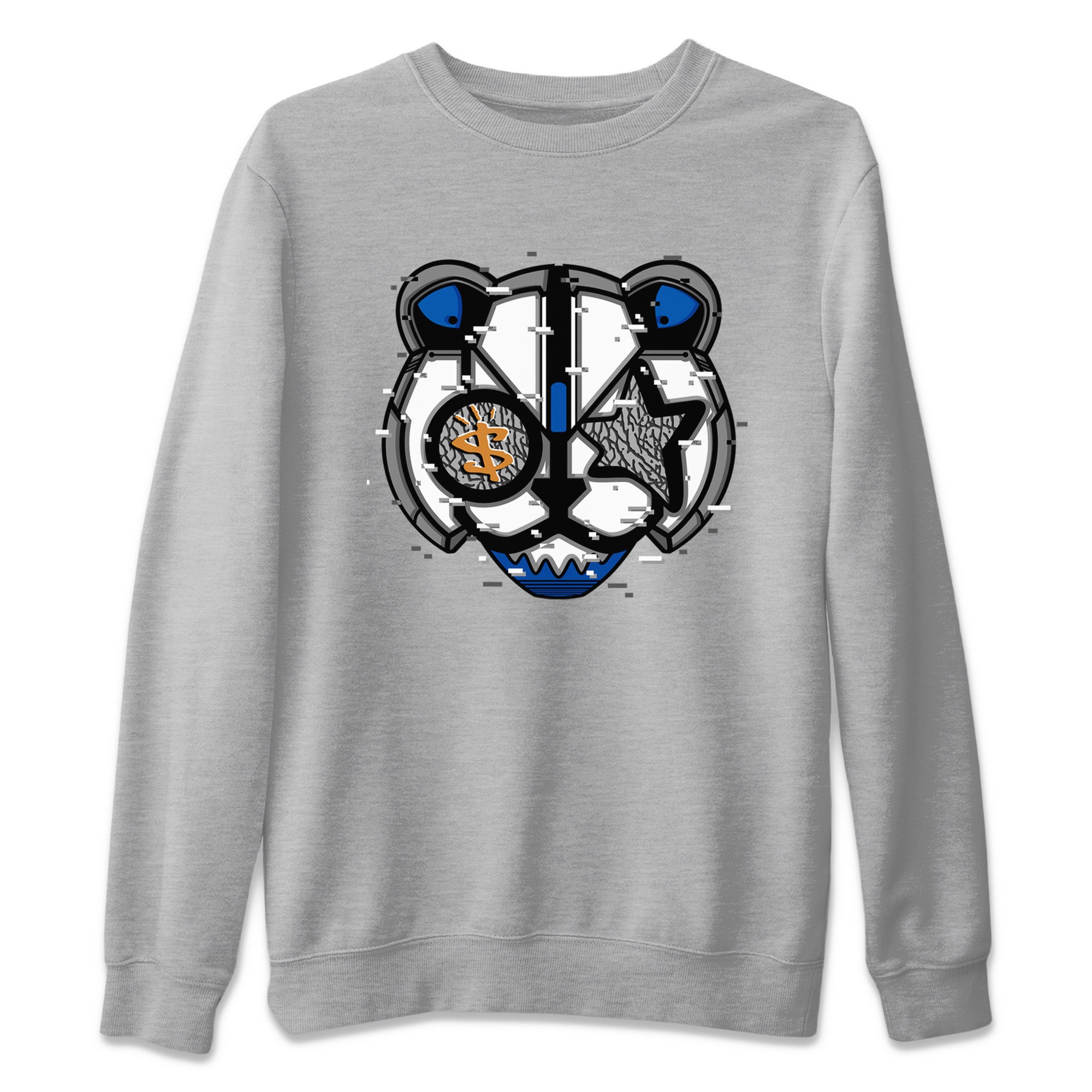 Digital Cat Face Unisex Sweater – Air Jordan 3 Wizards, Sneakers Matching Sweater