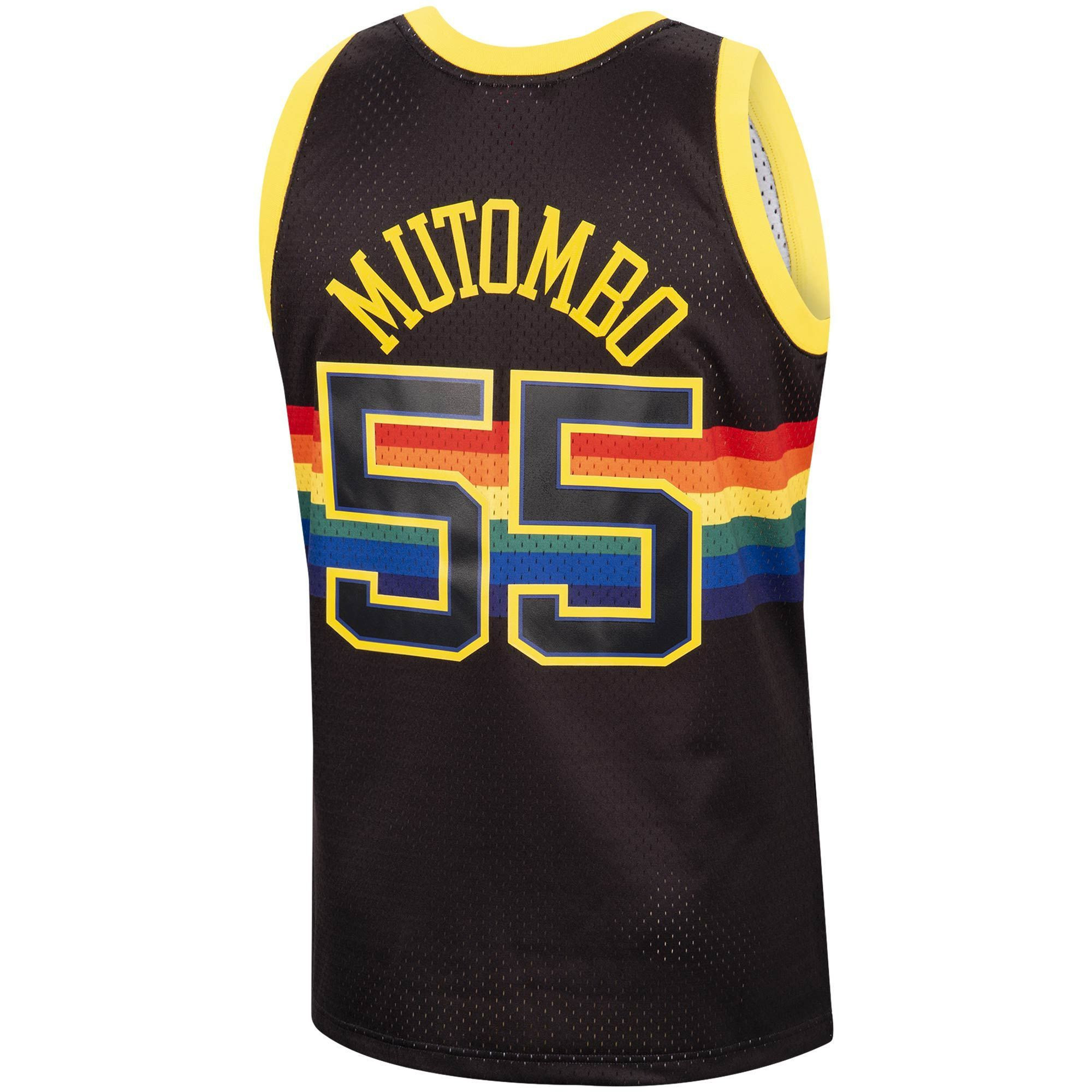 Dikembe Mutombo Denver Nuggets Mitchell &  Ness 1991-92 Hardwood Classics Reload Swingman Jersey – Black