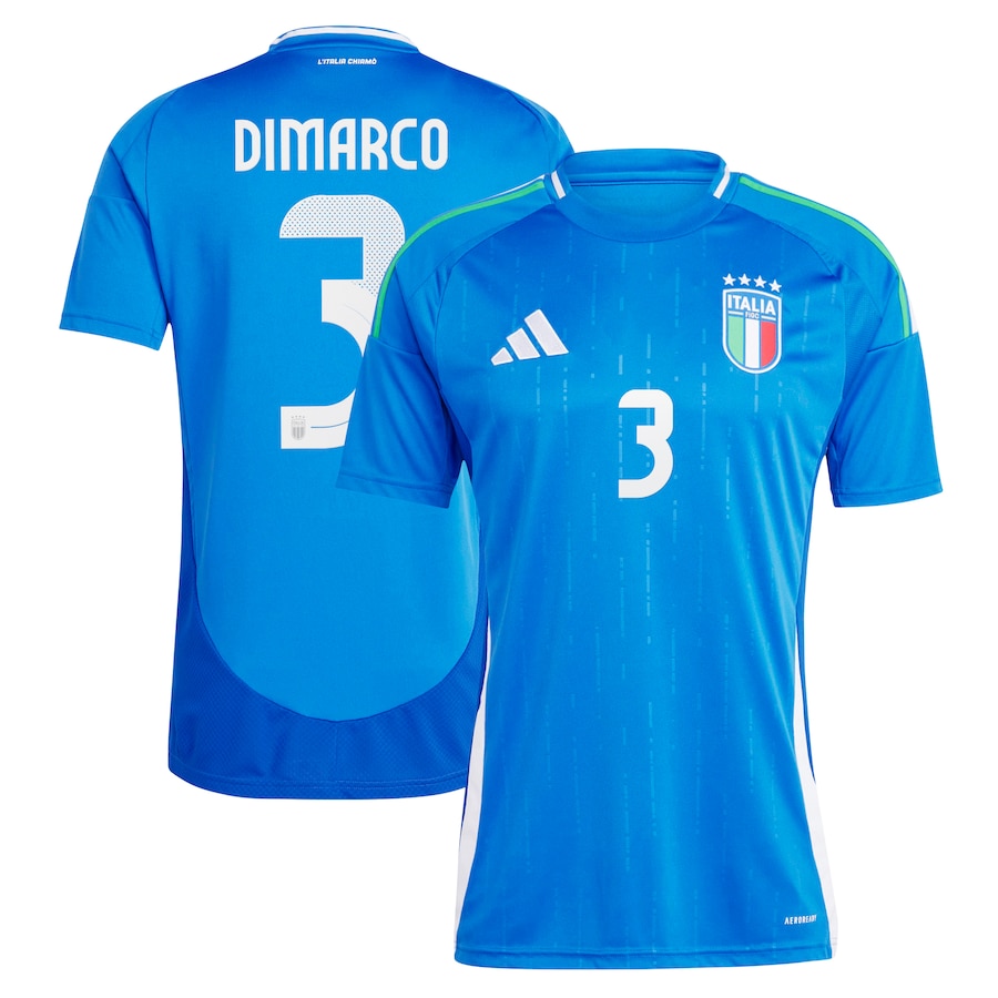 DiMarco Men's Italy 2024 Stadium Home Soccer Jersey