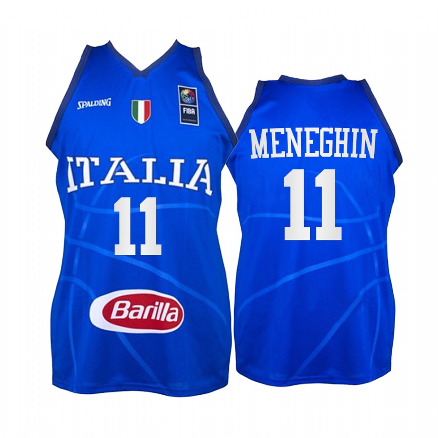 Dino Meneghin Italy #11 Blue 2021 Tokyo Olymipcs Limited Jersey