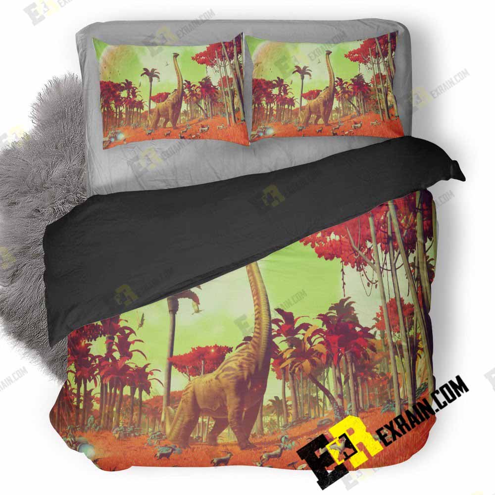 Dinosaur In No Mans Sky Game 3D Customized Duvet Cover Bedding Set