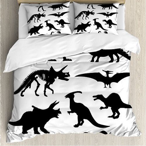Dinosaur Skeleton Bone Duvet Cover Bedding Set