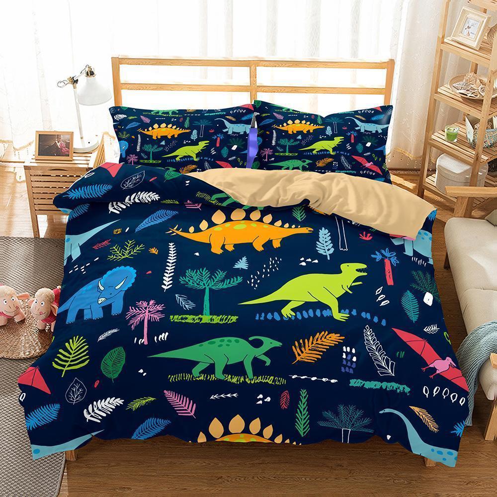 Dinosaur Theme Digital Printing Household Goods Multisizeelections 3D Customized Duvet Cover Bedding Set