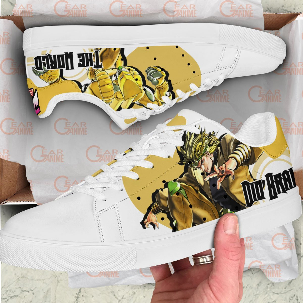 Dio Brando Skate Sneakers Custom Anime Jojo’s Bizarre Adventure Shoes