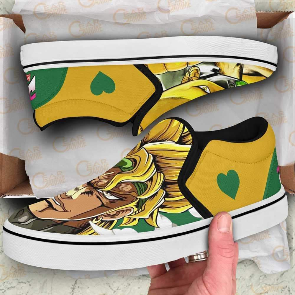Dio Brando Slip-On Shoes Canvas Custom Anime JoJo’s Bizarre Adventure Shoes