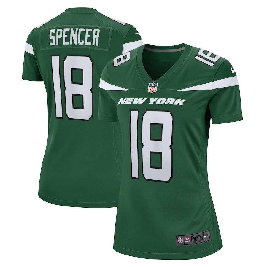 Diontae Spencer New York Jets Women’s Stitched Jersey – Gotham Green