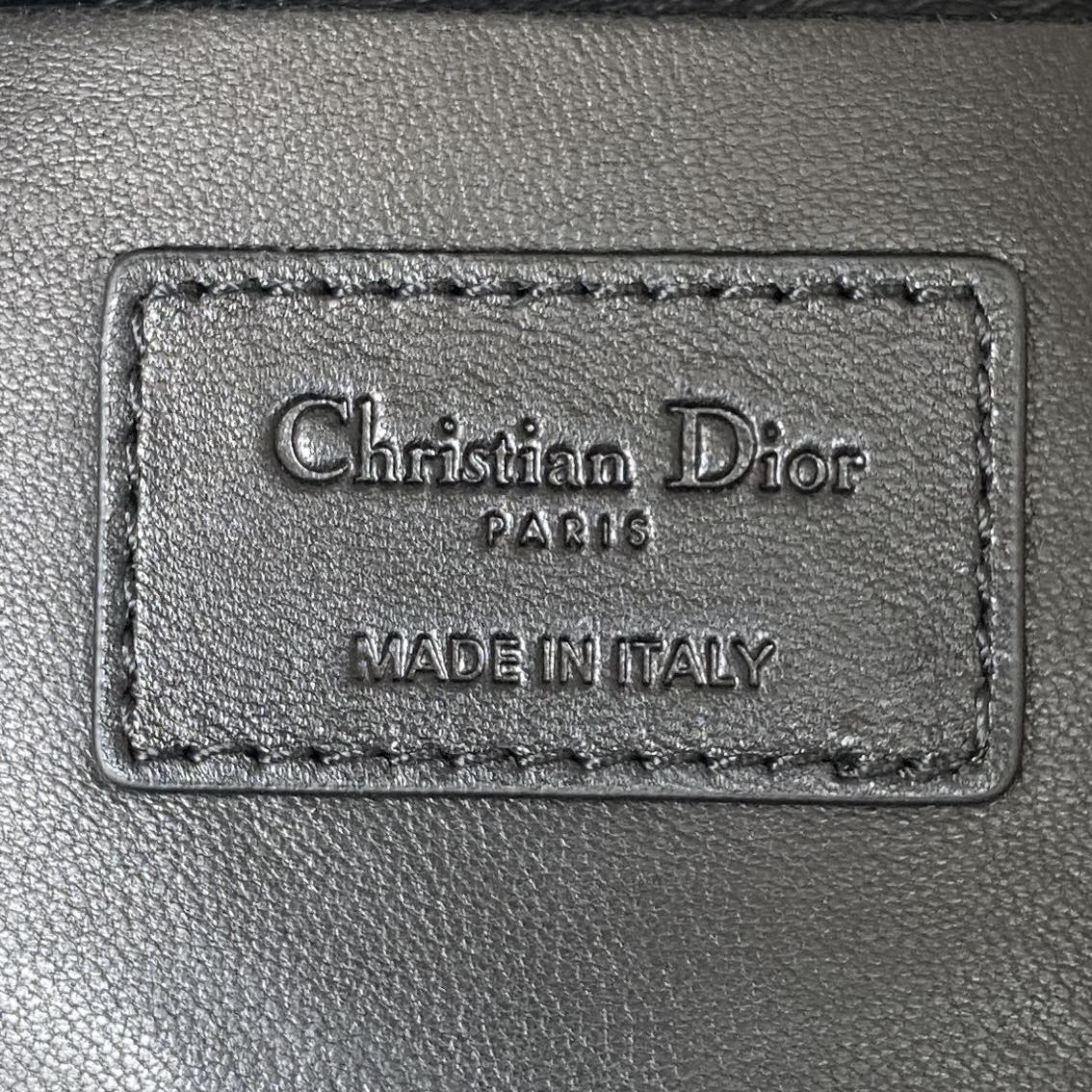 Dior 30 Montaigne Box Bag With Handle Black/White For Women 7in/17.5cmBNNA_