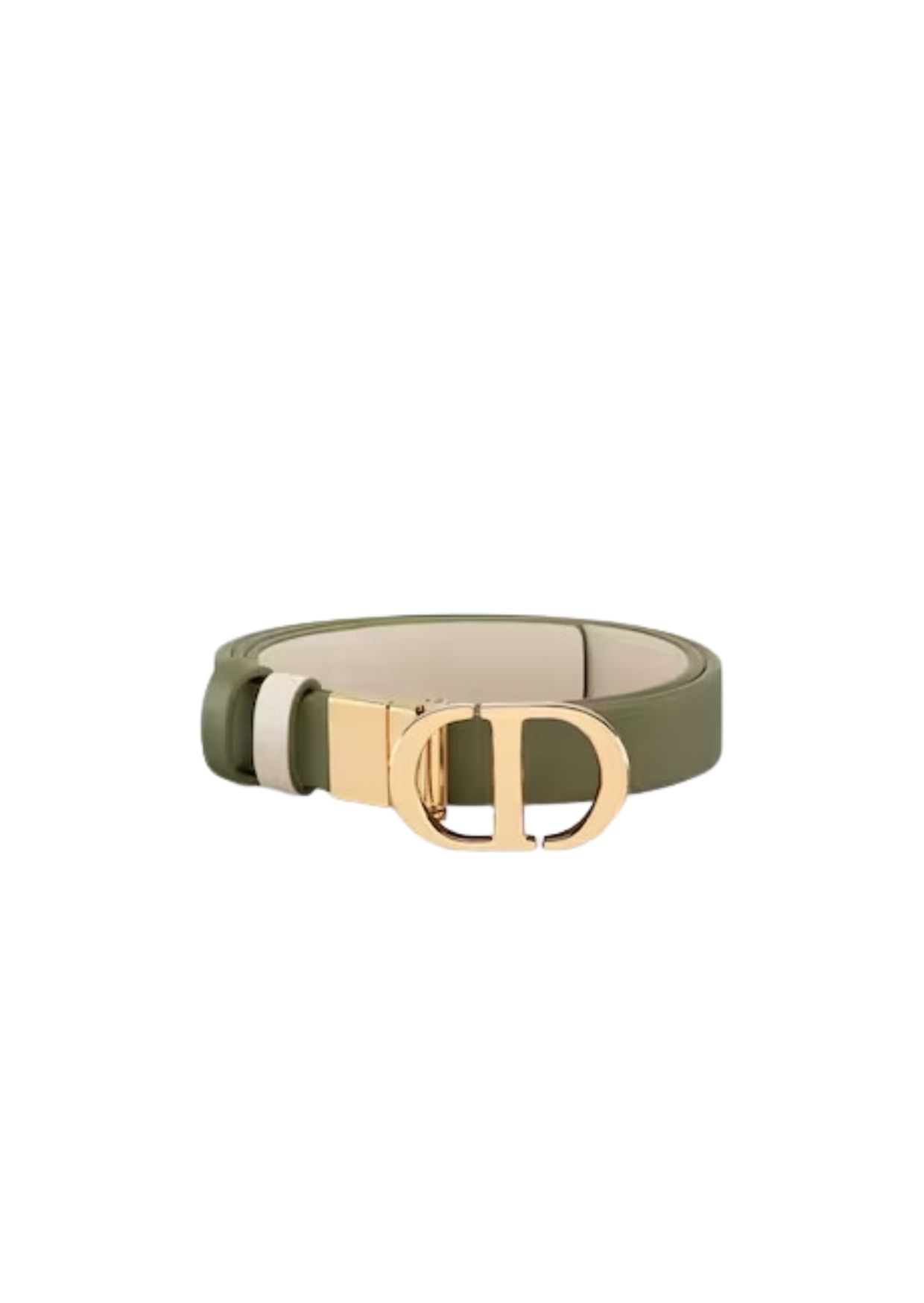 Dior 30 Montaigne Reversible Belt Green For Women, Women Belt B0178UWGA_M51E