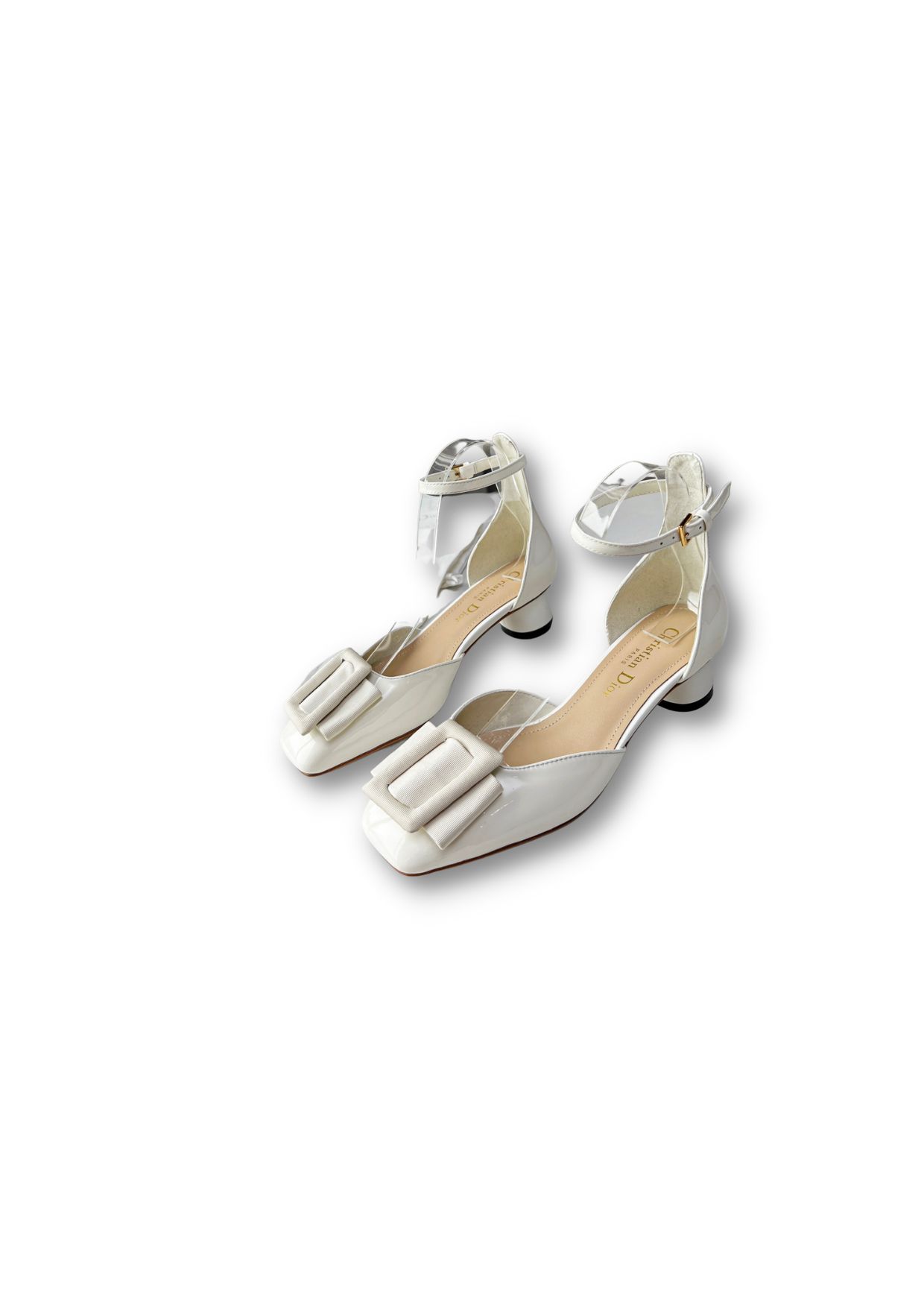 Dior CD Dior Idylle Ballet Pump White For Women 1.5 in / 3.5 cm