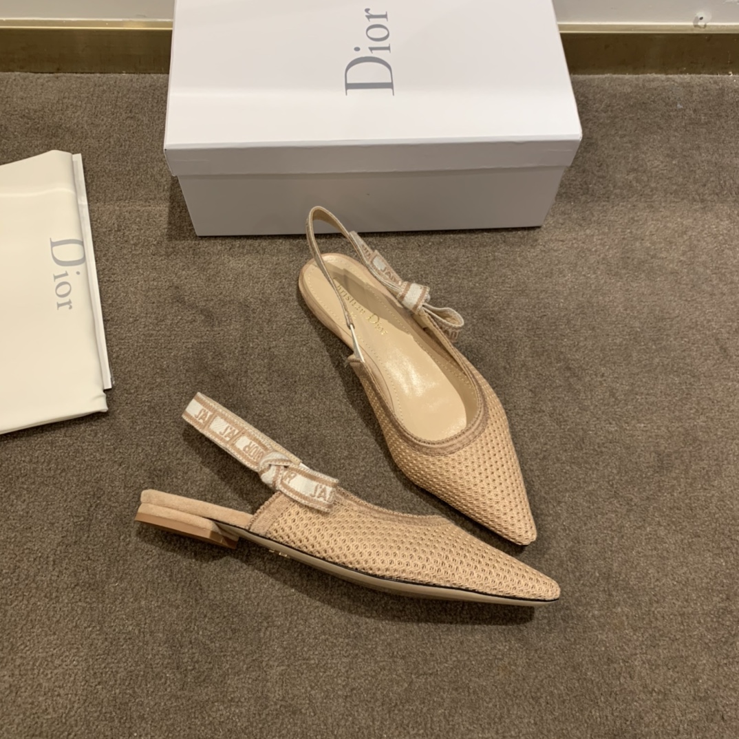 Dior CD J’Adior Slingback Pump Beige For Women 0.6 in / 1.5 cm