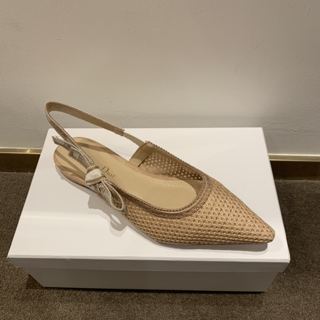 Dior CD J’Adior Slingback Pump Beige For Women 0.6 in / 1.5 cm