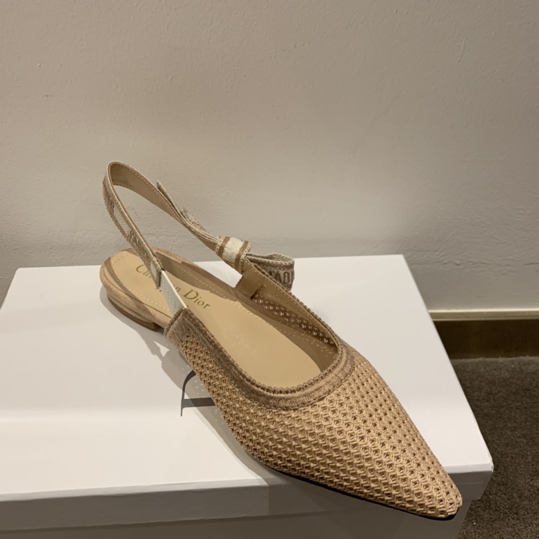 Dior CD J’Adior Slingback Pump Beige For Women 0.6 in / 1.5 cm