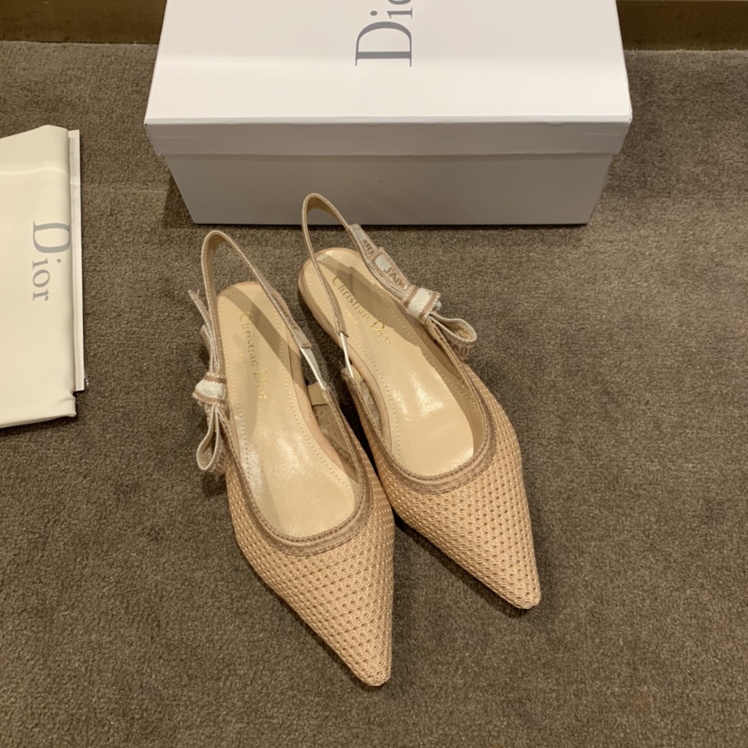 Dior CD J’Adior Slingback Pump Beige For Women 0.6 in / 1.5 cm