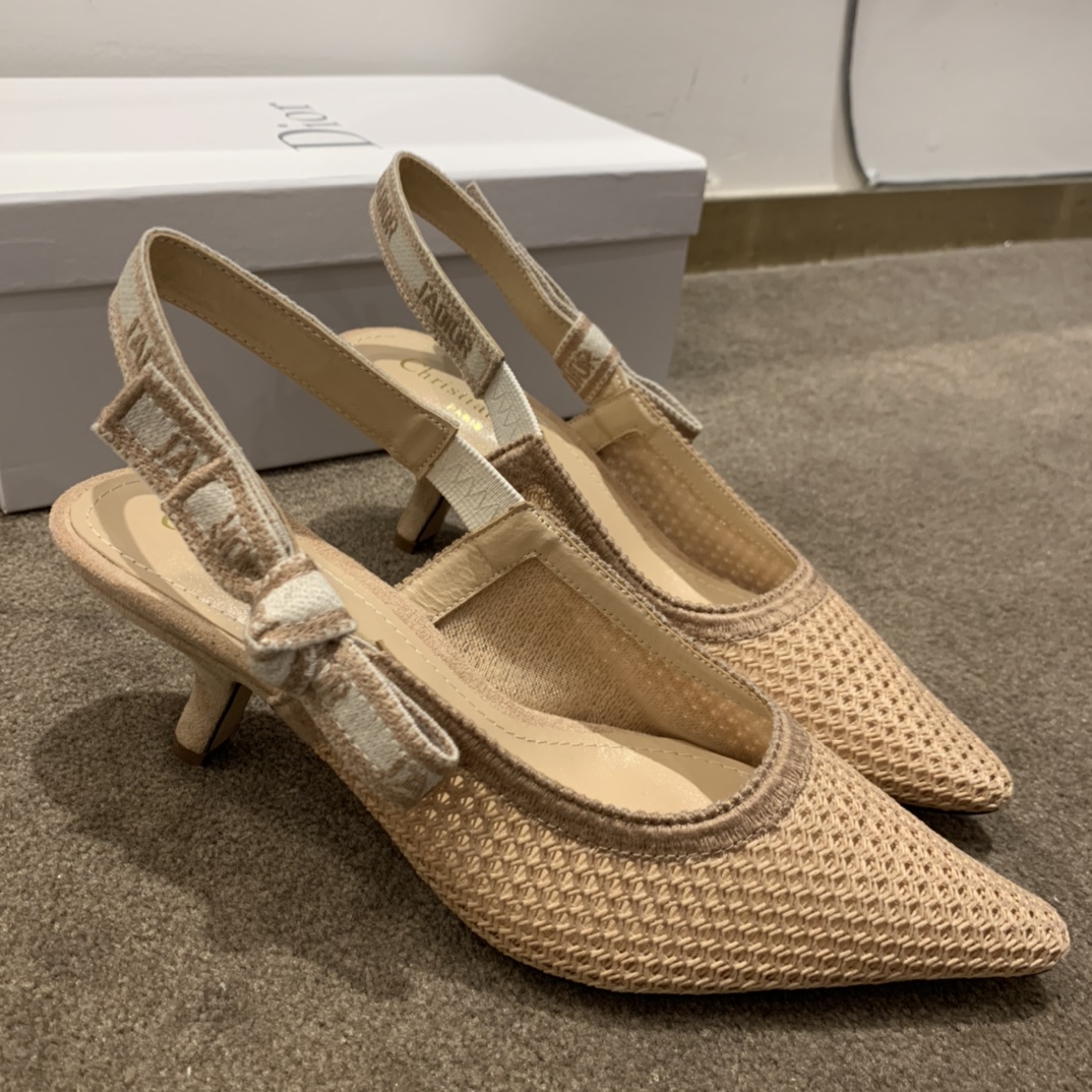 Dior CD J’Adior Slingback Pump Beige For Women 2.6 in / 6.5 cm