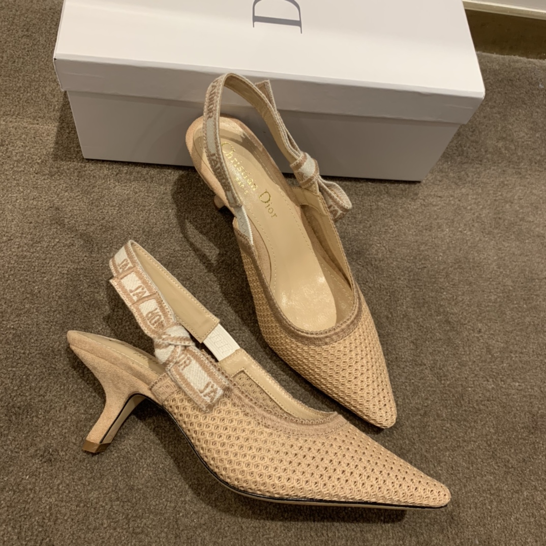 Dior CD J’Adior Slingback Pump Beige For Women 2.6 in / 6.5 cm