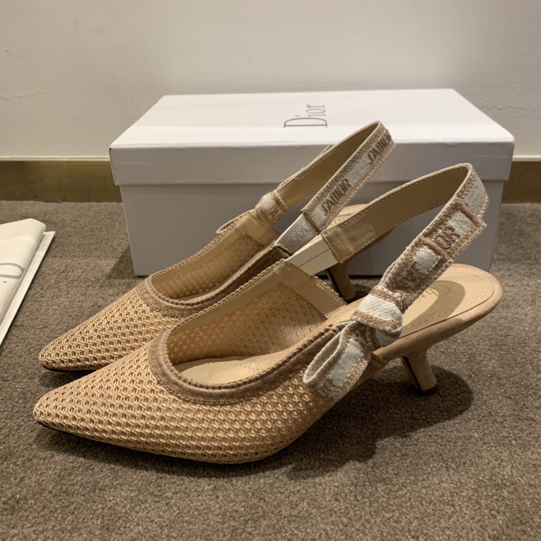 Dior CD J’Adior Slingback Pump Beige For Women 2.6 in / 6.5 cm
