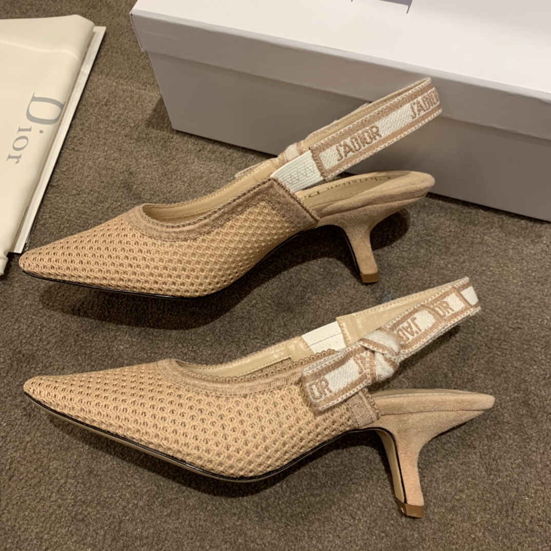 Dior CD J’Adior Slingback Pump Beige For Women 2.6 in / 6.5 cm