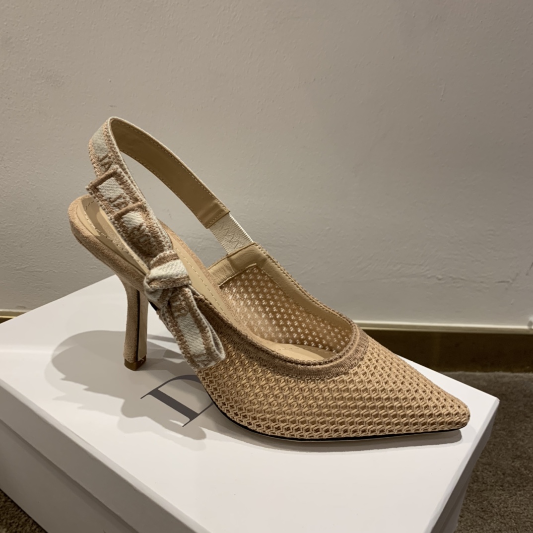 Dior CD J’Adior Slingback Pump Beige For Women 3.7 in / 9.5 cm