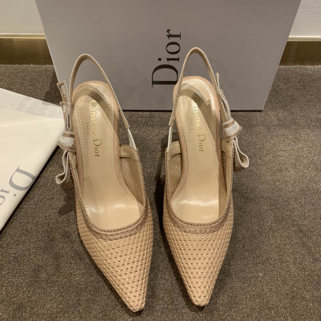 Dior CD J’Adior Slingback Pump Beige For Women 3.7 in / 9.5 cm