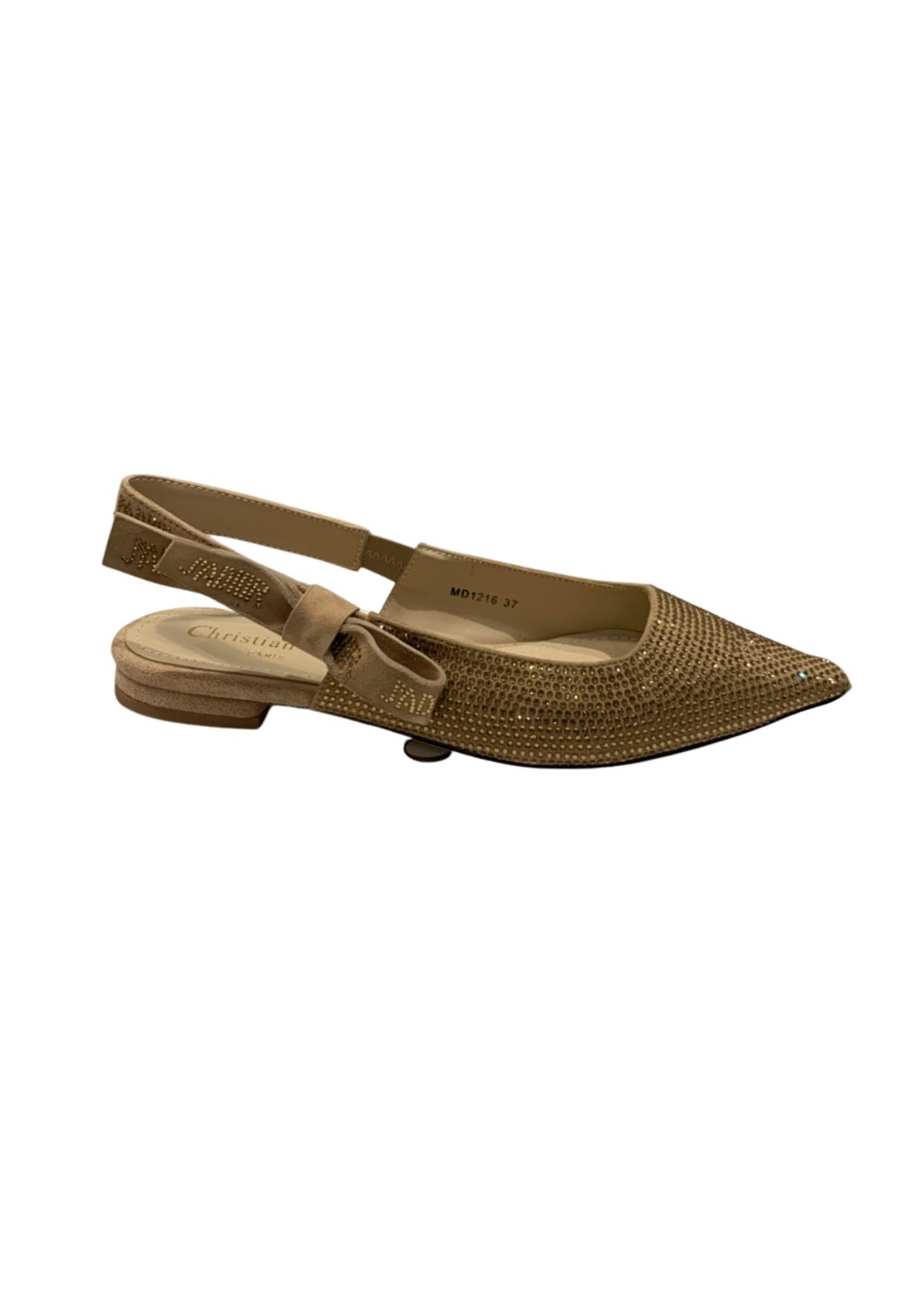 Dior CD J’Adior Slingback Pump Gold For Women 0.6 in / 1.5 cm