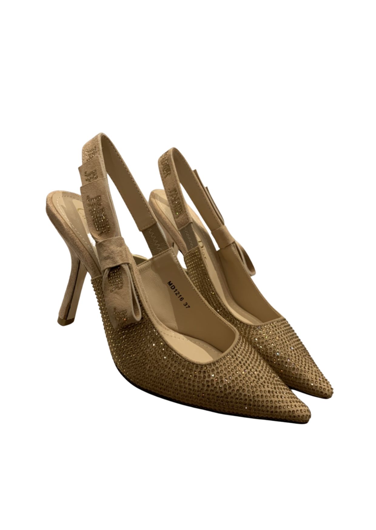 Dior CD J’Adior Slingback Pump Gold For Women 3.7 in / 9.5 cm