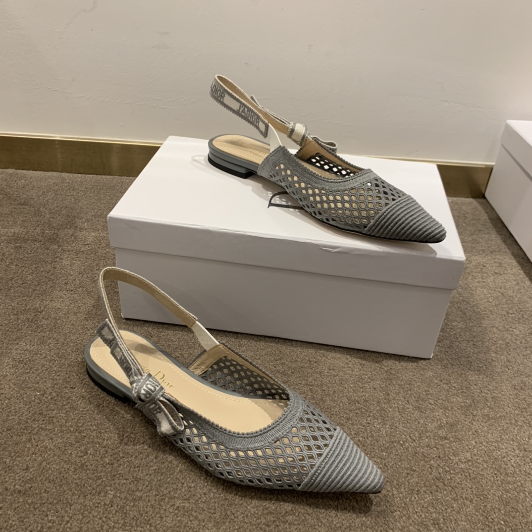 Dior CD J’Adior Slingback Pump Grey For Women 0.6 in / 1.5 cm