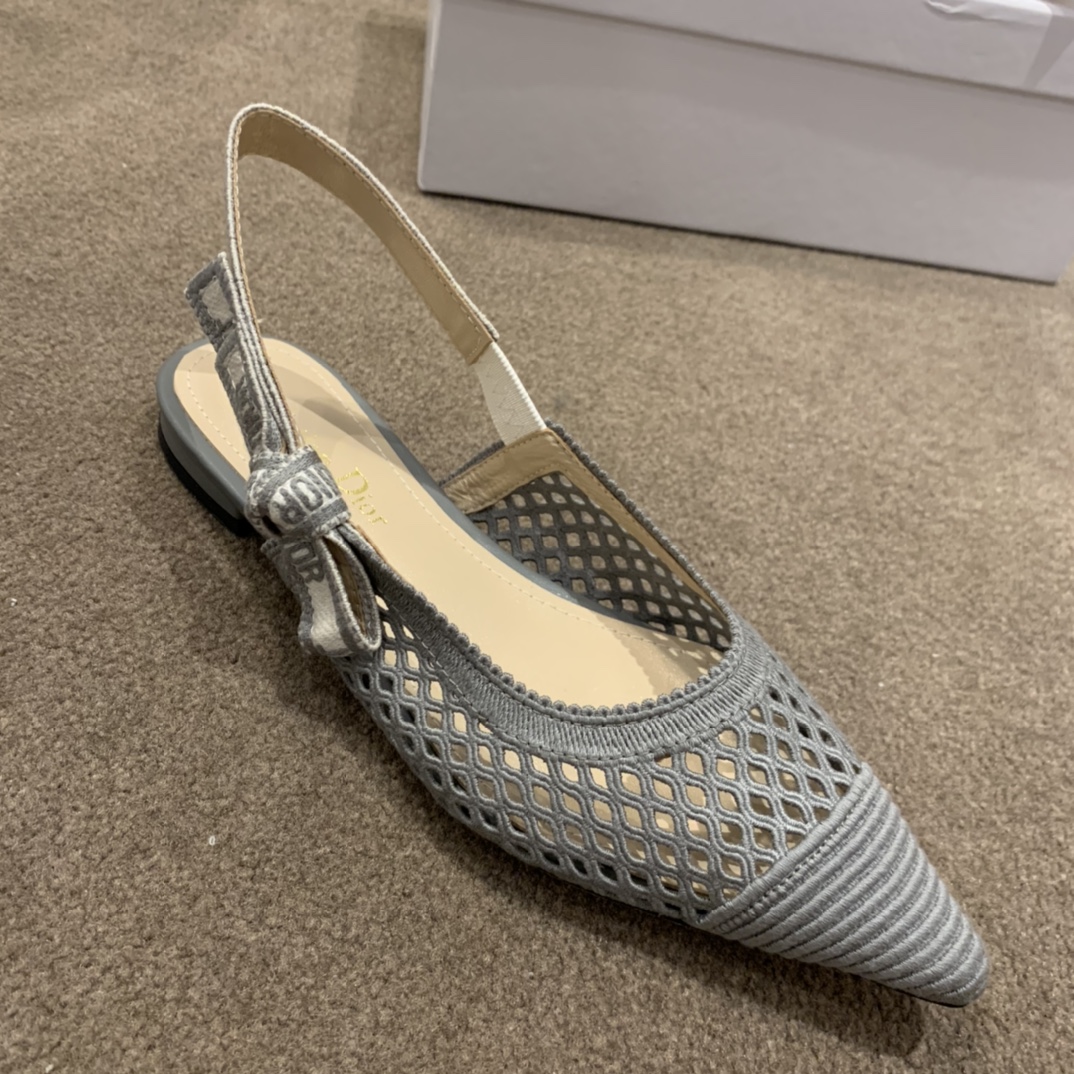 Dior CD J’Adior Slingback Pump Grey For Women 0.6 in / 1.5 cm