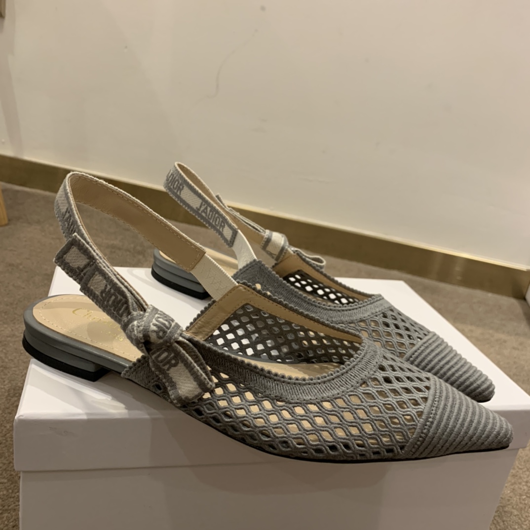 Dior CD J’Adior Slingback Pump Grey For Women 0.6 in / 1.5 cm