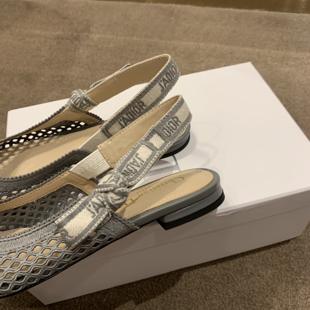 Dior CD J’Adior Slingback Pump Grey For Women 0.6 in / 1.5 cm