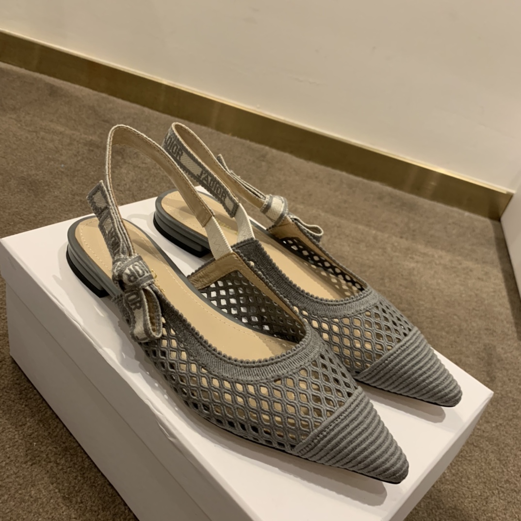 Dior CD J’Adior Slingback Pump Grey For Women 0.6 in / 1.5 cm