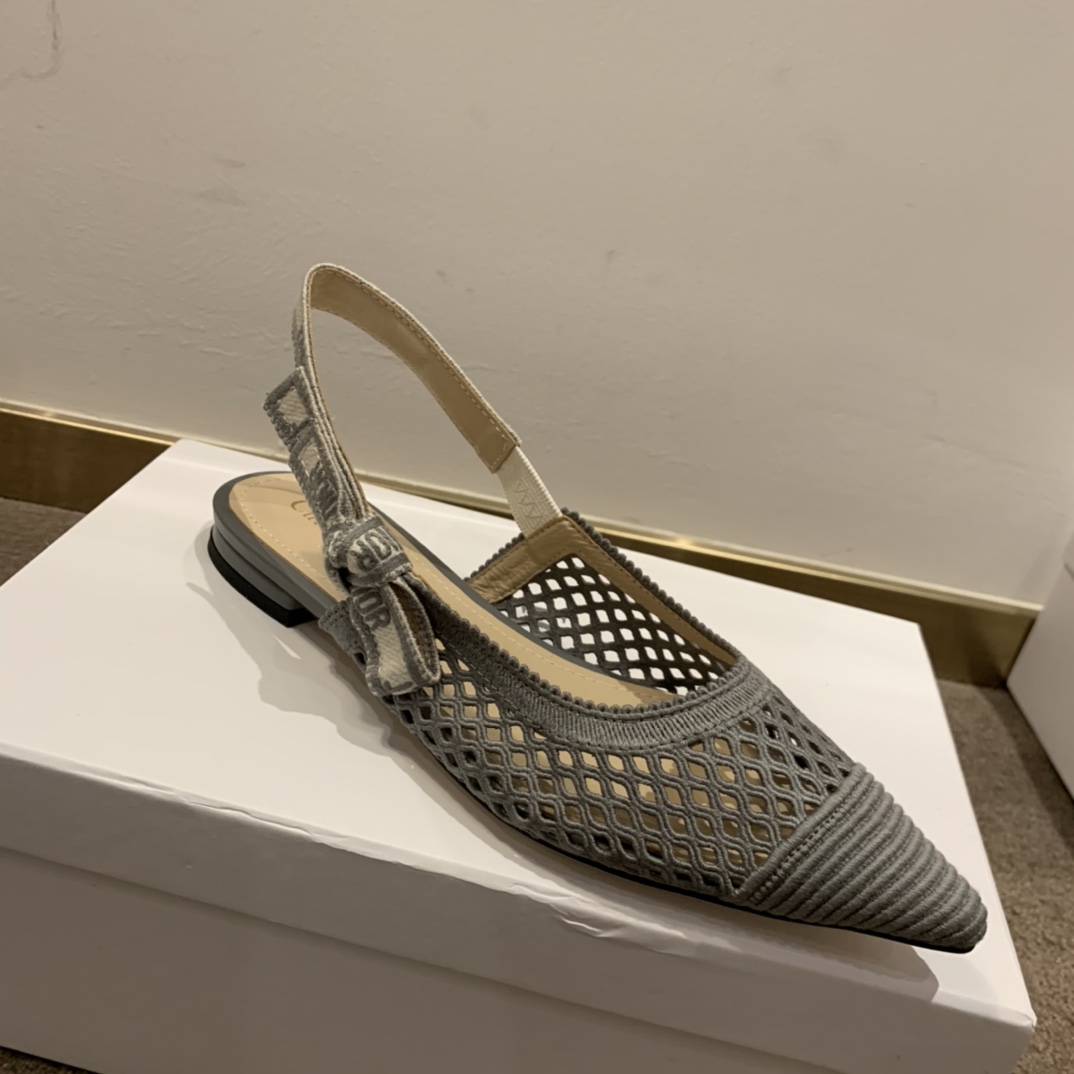 Dior CD J’Adior Slingback Pump Grey For Women 0.6 in / 1.5 cm