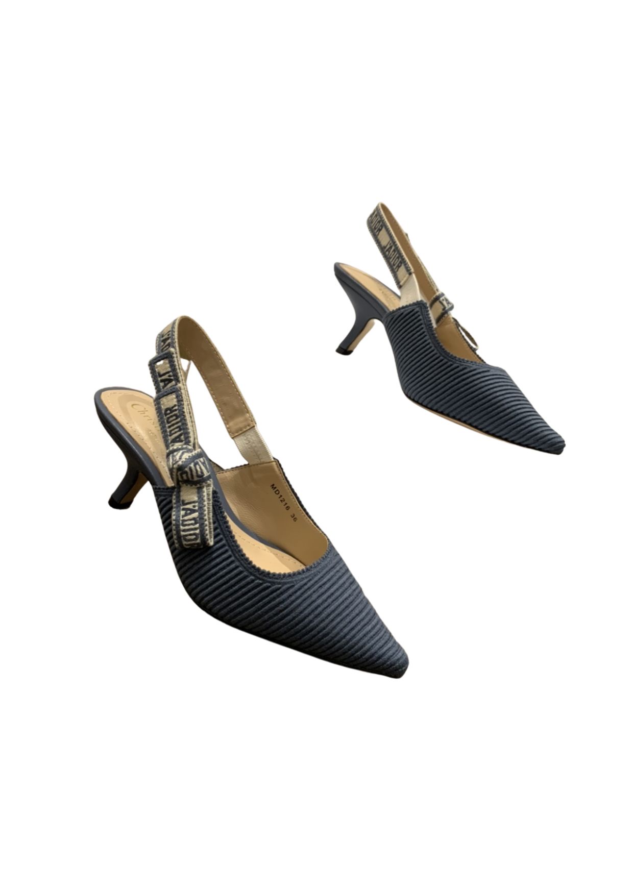 Dior CD J’Adior Slingback Pump Navy Blue For Women 2.6 in / 6.5 cm