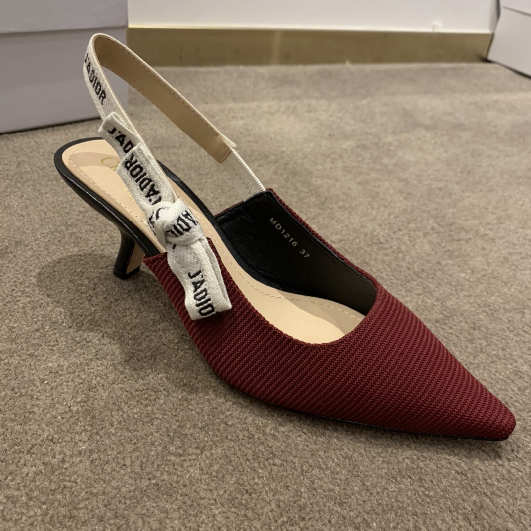 Dior CD J’Adior Slingback Pump Red For Women 2.6 in / 6.5 cm