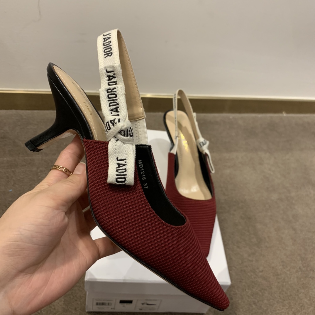 Dior CD J’Adior Slingback Pump Red For Women 2.6 in / 6.5 cm