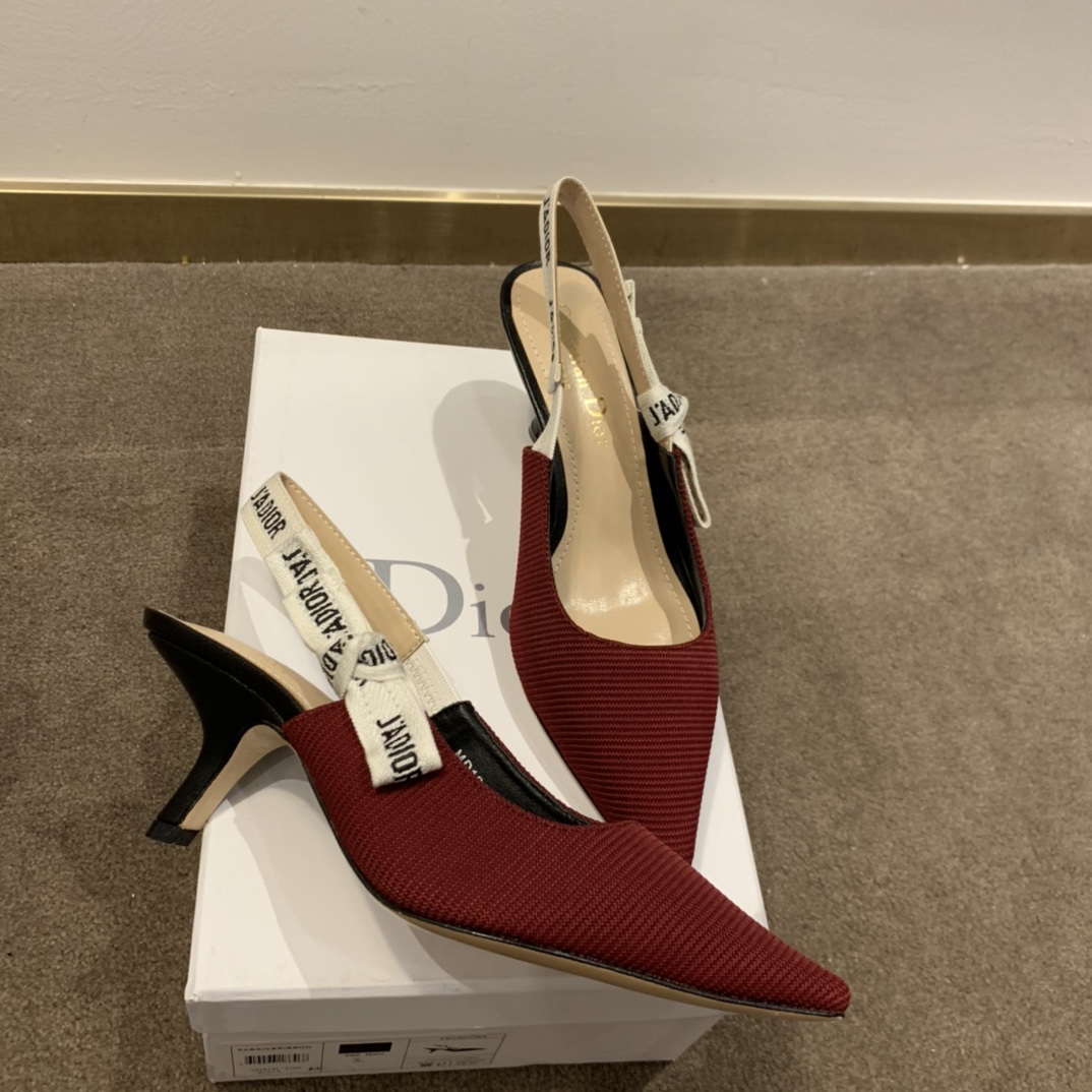 Dior CD J’Adior Slingback Pump Red For Women 2.6 in / 6.5 cm