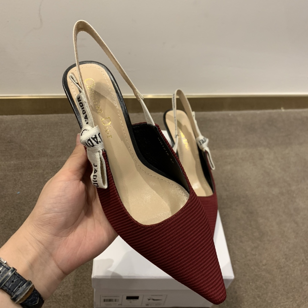 Dior CD J’Adior Slingback Pump Red For Women 2.6 in / 6.5 cm