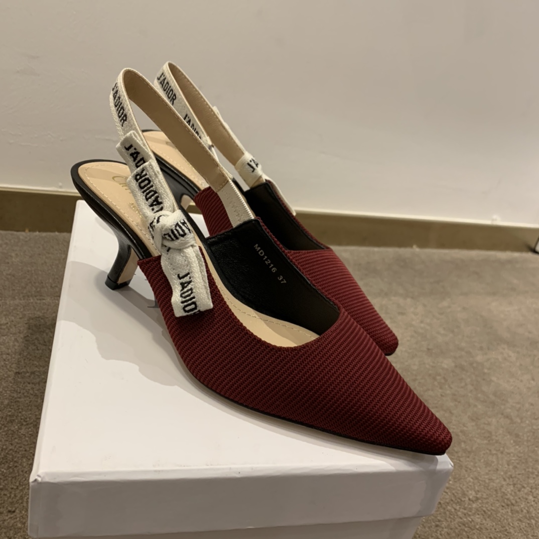 Dior CD J’Adior Slingback Pump Red For Women 2.6 in / 6.5 cm