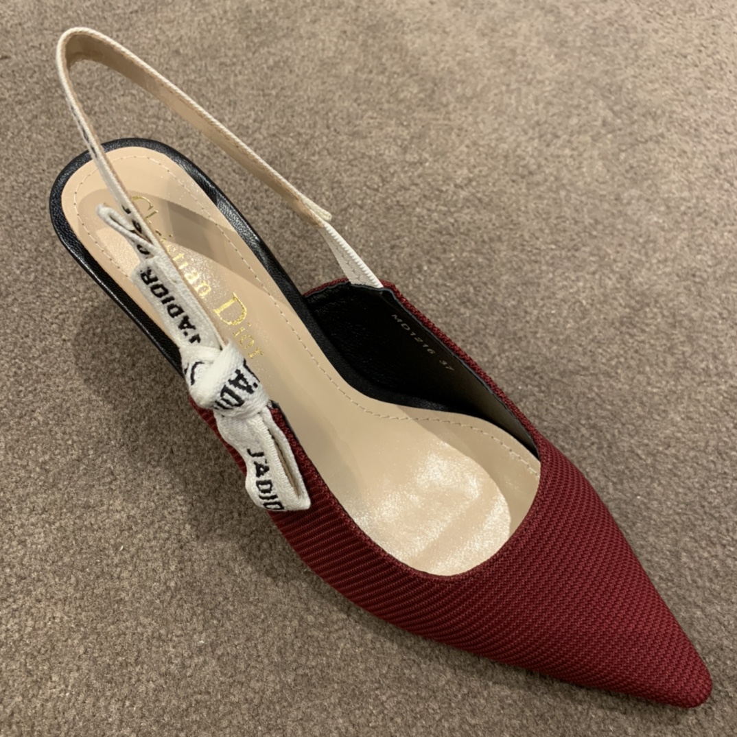 Dior CD J’Adior Slingback Pump Red For Women 2.6 in / 6.5 cm