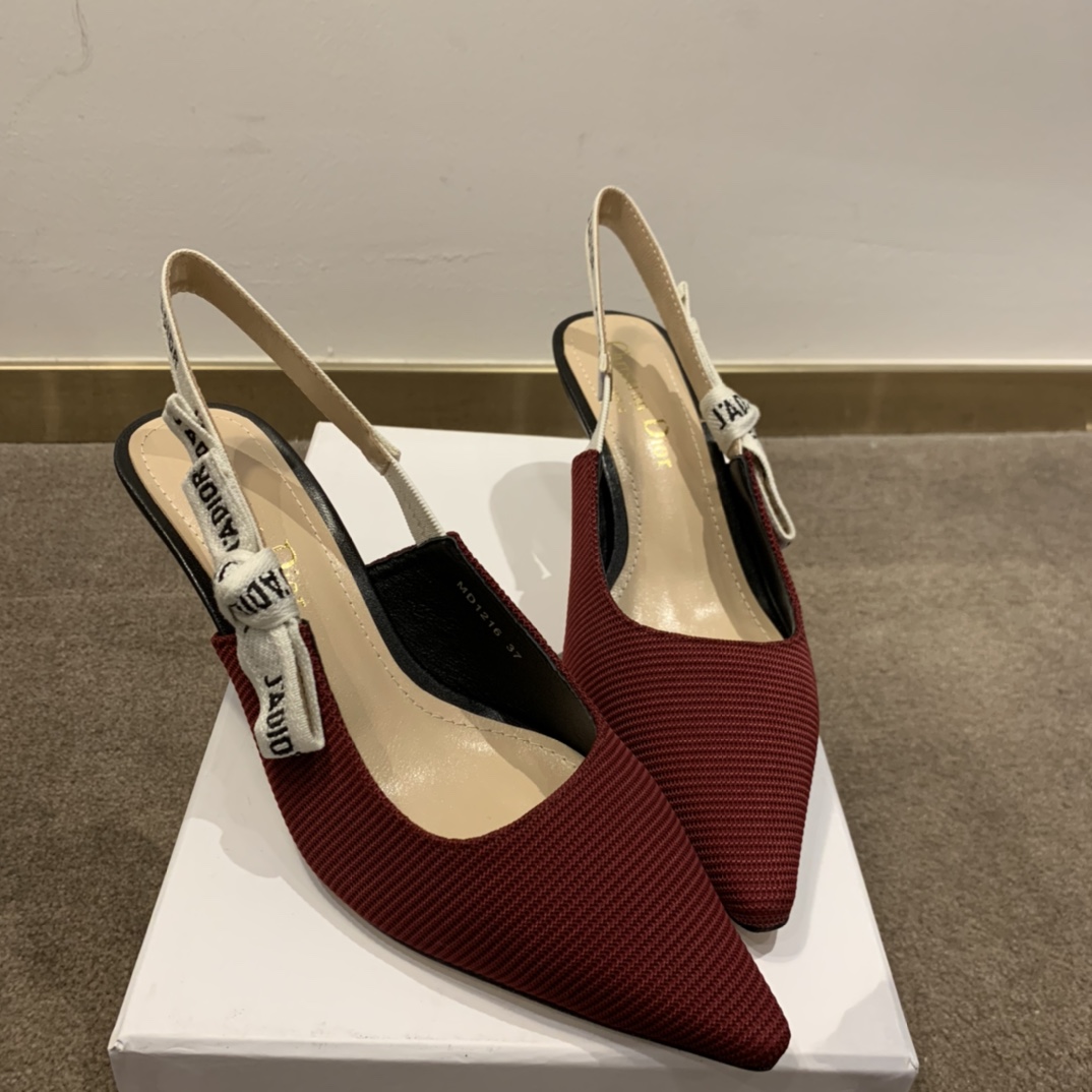 Dior CD J’Adior Slingback Pump Red For Women 2.6 in / 6.5 cm