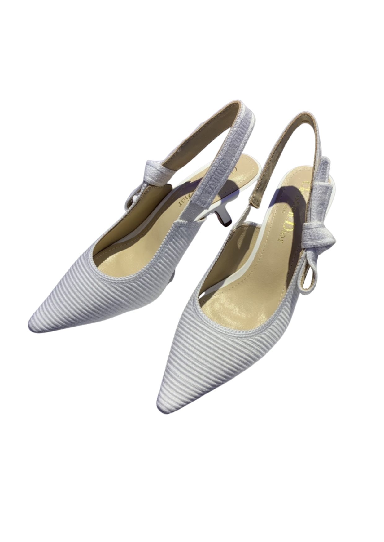Dior CD J’Adior Slingback Pump White For Women 2.6 in / 6.5 cm
