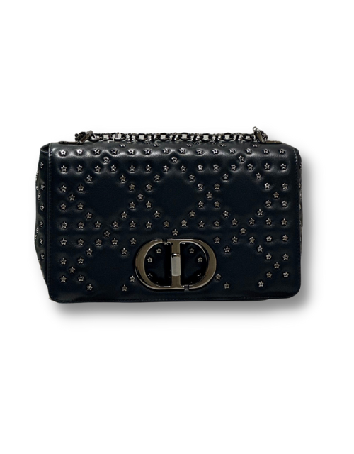 Dior Medium Caro Bag Black/White For Women 10in/25.5cm