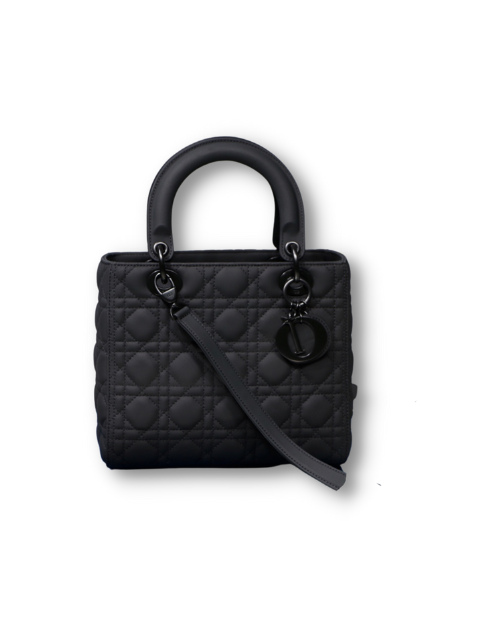 Dior Medium Lady Bag  Black/White/Beige/Grey For Women 9.5in/24cmONGE_