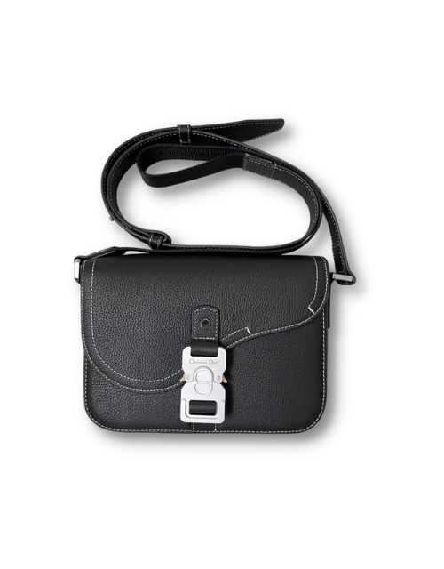 Dior Mini Saddle Bag With Strap Black For Women 9in/23cm 1ADPO049YKK_H00N